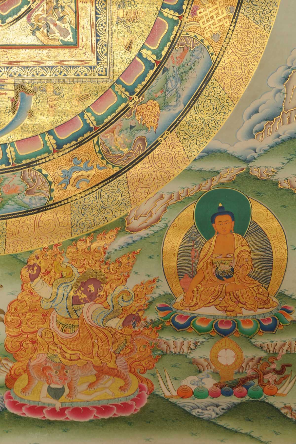 清蓮師八變壇城唐卡(已結緣) 
