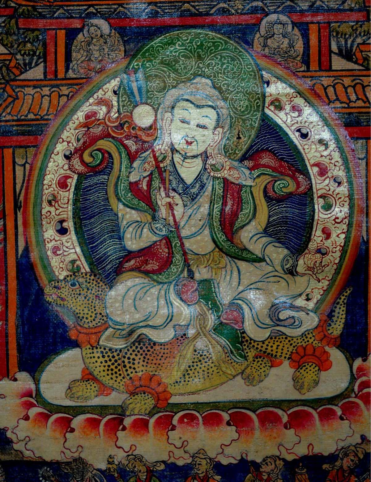 清蓮師財神唐卡